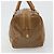 Céline Bolsa CELINE Macadam Canvas PVC Bege Ouro Auth 186674 Dourado - vista 3