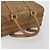 Céline Bolsa CELINE Macadam Canvas PVC Bege Ouro Auth 186674 Dourado - vista 7