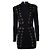 Balmain, abito aderente in maglia elasticizzata nera Nero