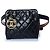 Chanel, marsupio vintage in pelle trapuntata anni 1990 Nero Rosso - vista 2
