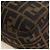 FENDI Zucca Canvas Mamma Baguette Shoulder Bag Black Brown Auth 190478V Marrone Nero - vista 18