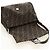 FENDI Zucca Canvas Mamma Baguette Shoulder Bag Black Brown Auth 190478V Marrone Nero - vista 20