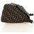 FENDI Zucca Canvas Mamma Baguette Shoulder Bag Black Brown Auth 190478V Marrone Nero - vista 4
