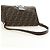 FENDI Zucca Canvas Mamma Baguette Shoulder Bag Black Brown Auth 190478V Marrone Nero - vista 7