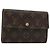 LOUIS VUITTON Monogram Porte Tresor Etui Papie Wallet M61202 LV Auth 188664A Monogramma