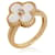 Van Cleef & Arpels Yellow Gold Mother Of Pearl and Diamond Vintage Alhambra Ring  - view 2