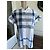 Camicia Burberry Brit a quadri blu e bianchi Bianco - vista 2