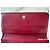 Burberry Check leather and canvas wallet Brown Black Red Beige - view 6