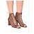 Stivaletti con lacci in mesh marrone Gianvito Rossi - vista 6