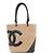 Chanel Cambon Line Tote Bag Schwarz Beige