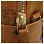 Zaino MCM in PVC marrone con logo - vista 10