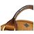 Zaino MCM in PVC marrone con logo - vista 11