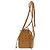 Zaino MCM in PVC marrone con logo - vista 2