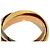 Anello Trinity in oro 18K Cartier Rosa Bianco Giallo - vista 5