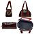 Borsa Boston Miu Miu Bordeaux e Giallo in Pelle Lucida Bordò - vista 3