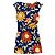 Robe mini froncée à imprimé floral bleu Sézane Rouge Jaune - vue 2