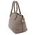 Borsa a mano in pelle grigia Prada Marrone - vista 4