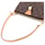 Borsa Louis Vuitton Monogram Pochette Tirette Mini Marrone - vista 5