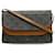 Céline Clutch con tracolla Celine Triomphe Marrone scuro