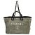 Chanel Deauville Tote GM Tasche Braun Schwarz