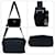 Borsa a tracolla in nylon Prada nero - vista 3