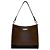 Borsa a tracolla in pelle marrone Burberry - vista 2