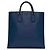 Bolso Tote Prada Saffiano azul - vista 2