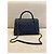 Coco Handle Borsa Chanel Classic Flap in pelle caviar blu navy Blu scuro - vista 2
