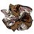 Scrunchie in seta marrone e bianco con monogramma Louis Vuitton - vista 3