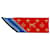 Sciarpa in seta Monogram Louis Vuitton Rosso Blu Arancione  - vista 10