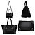 Borsa in pelle nera Prada 2 in 1 Nero - vista 3