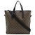 Borsa Tote Louis Vuitton Monogram Macassar Davis Marrone Nero - vista 2