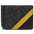 FENDI Bi-fold Wallet mit diagonalem Zucca-Muster Braun Schwarz Gelb - Ansicht 2
