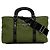 Borsa a tracolla 2-way Prada verde kaki Cachi