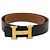 Hermès Hermes H-Gürtel mit H-Schnalle Braun Schwarz - Ansicht 2
