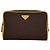Borsa a mano in tela e pelle Prada Marrone Arancione