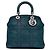 Borsa Tote Christian Dior Granville Blu Verde - vista 2