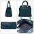 Borsa Tote Christian Dior Granville Blu Verde - vista 3