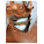 Sac en cuir Yves Saint Laurent Muse Two couleur tan Marron  - vue 5