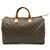 Borsa Louis Vuitton Monogram Speedy 35 Marrone Monogramma - vista 2