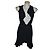 Red Valentino langer schwarzer Wollcardigan