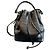 Borsa a secchiello Emmanuelle in pelle di vitello con stampa coccodrillo Saint Laurent