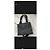 Louis Vuitton Borsa Tote in Pelle Nera Nero - vista 2