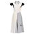 Everyday Patchwork-Kleid Balenciaga Schwarz Weiß Beige Grau Dunkelblau