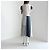 Everyday Patchwork-Kleid Balenciaga Schwarz Weiß Beige Grau Dunkelblau - Ansicht 13