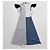 Everyday Patchwork-Kleid Balenciaga Schwarz Weiß Beige Grau Dunkelblau - Ansicht 4