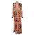 Autre Marque Vineet Bahl Maxikleid Rosa Floral Print Pink Mehrfarben - Ansicht 2