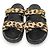 sandali slide Christian Dior DIORACT Nero Beige - vista 3
