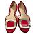 Décolleté basse in vernice Roger Vivier Rosso - vista 3