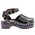 Chanel Clogs aus schwarzem Leder Größe 37 - Ansicht 6